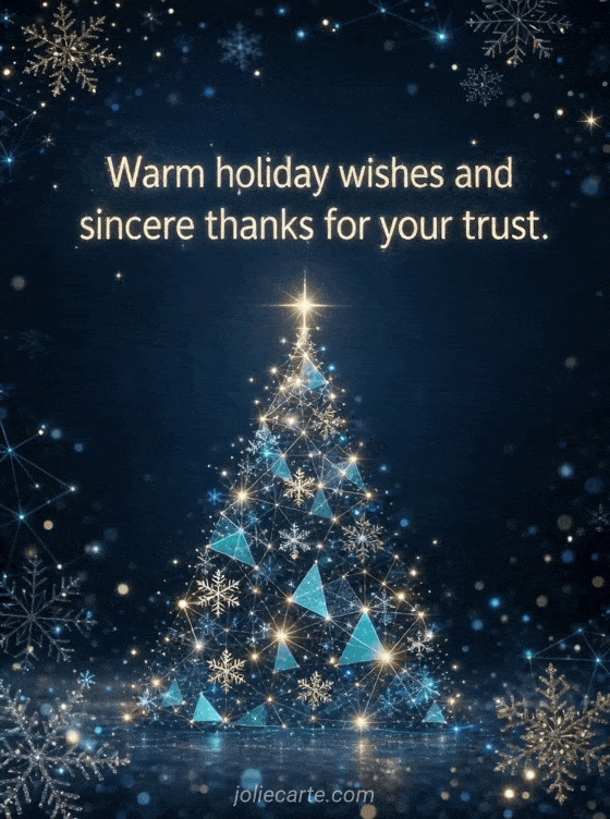 holiday e cards for business - Free card ✨ - JolieCarte
