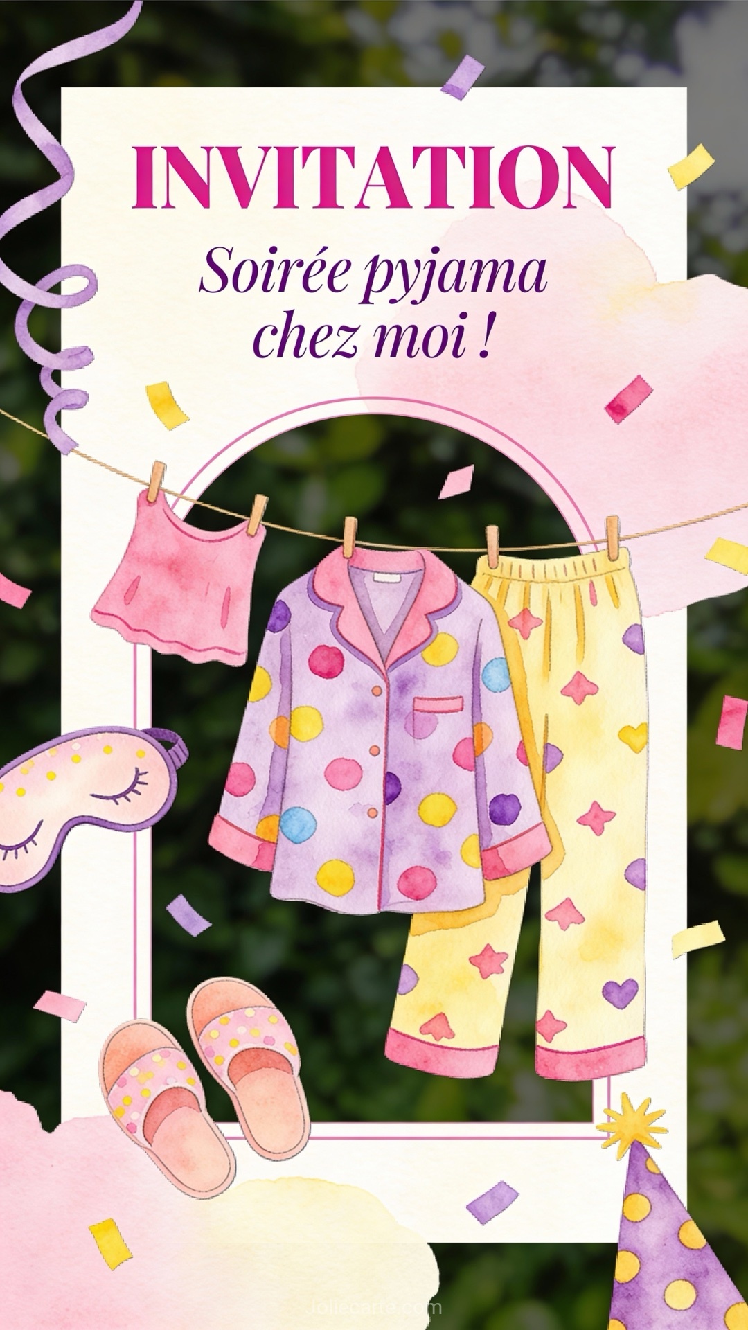 Soiree Pyjama Chez Moi Invitation Pyjama Party Gratuite JolieCarte Soiree Pyjama Chez Moi Invitation Pyjama Party Gratuite JolieCarte