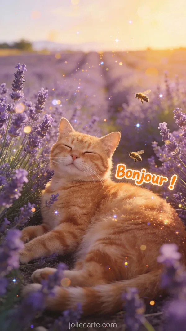 Chat adorable aux yeux mi-clos confortablement installé sur un coussin moelleux dans la lumière du matin