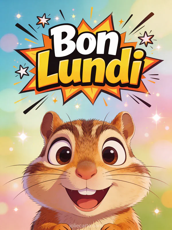 Image animée bon lundi humour avec tamia dramatique expression exagérée