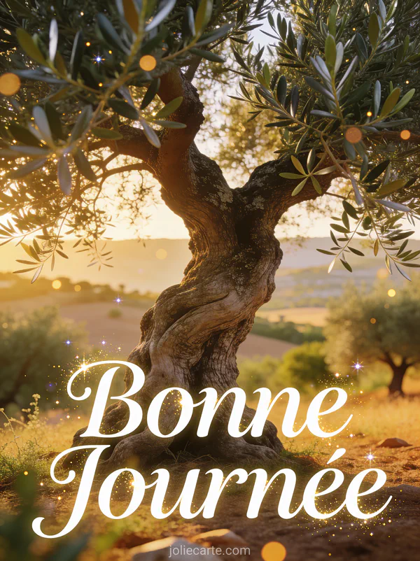 Vieil olivier centenaire au tronc noueux dans paysage méditerranéen lumière dorée