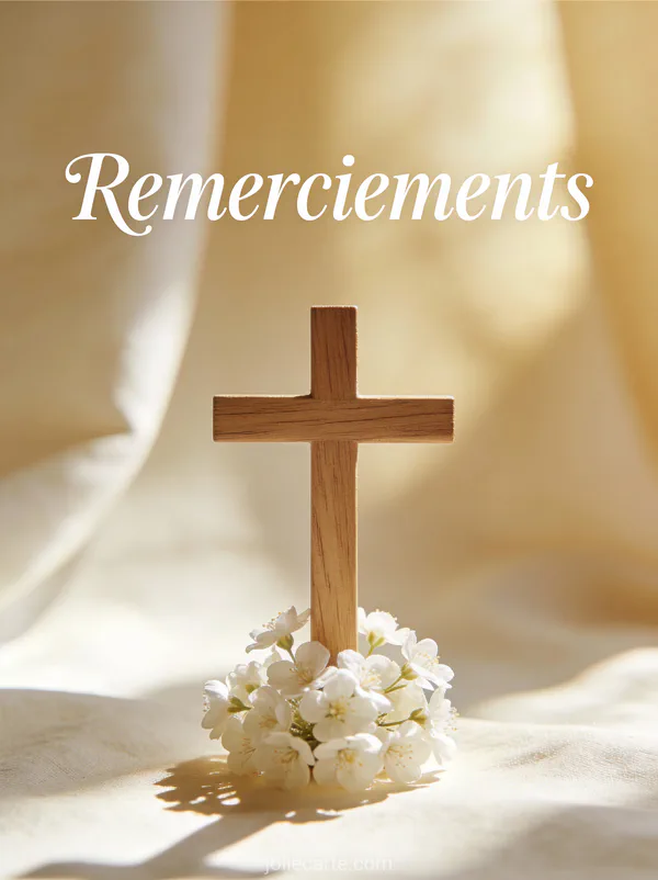 Message de remerciement pour deces avec tortue marine coraux océan texte Remerciements