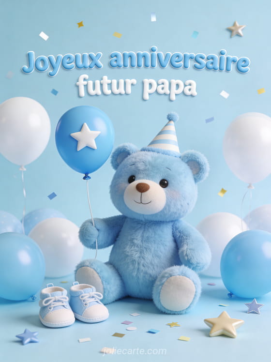  Anniversaire Futur Papa Carte Gratuite JolieCarte