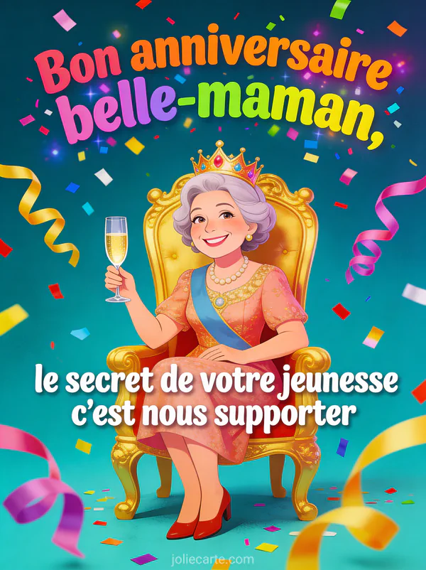 Illustration d'un hibou avec lunettes roses et chapeau de fête tenant un cadeau avec ballons et confettis sur fond vert festif