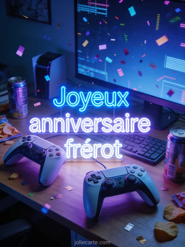 Ballons dorés métalliques en forme de lettres avec rubans, roses rouges et confettis dorés dans une pièce lumineuse