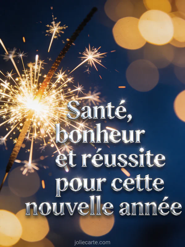 Feux de Bengale scintillants avec étincelles dorées sur fond bleu nuit et le texte de vœux d'anniversaire