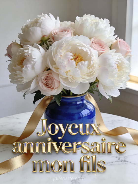  Mon Fils Carte Anniversaire l gante JolieCarte