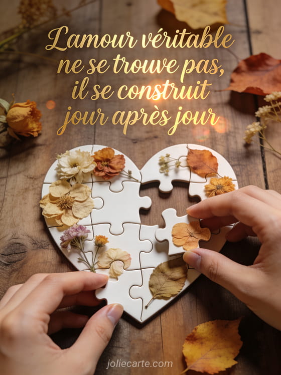 Lac de montagne calme reflétant un coucher de soleil doré et rose avec des nénuphars au premier plan