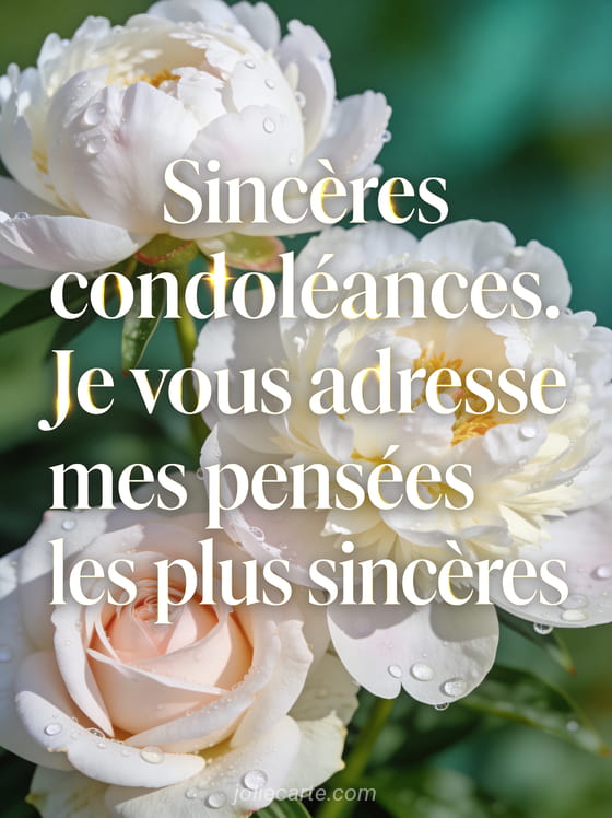 Pivoines blanches et roses en gros plan avec gouttes de rosée sur fond vert émeraude flou