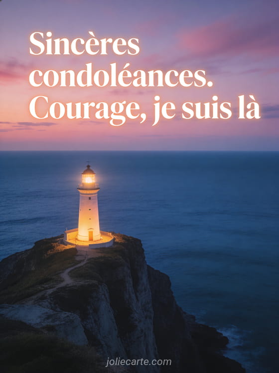 Phare illuminé sur une falaise au crépuscule avec mer calme et ciel pastel rose et mauve