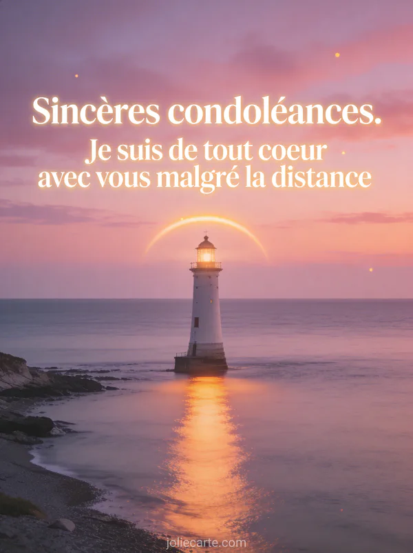 Phare au bord de la mer au crépuscule avec ciel rose et mauve lumière chaude du phare et mer calme