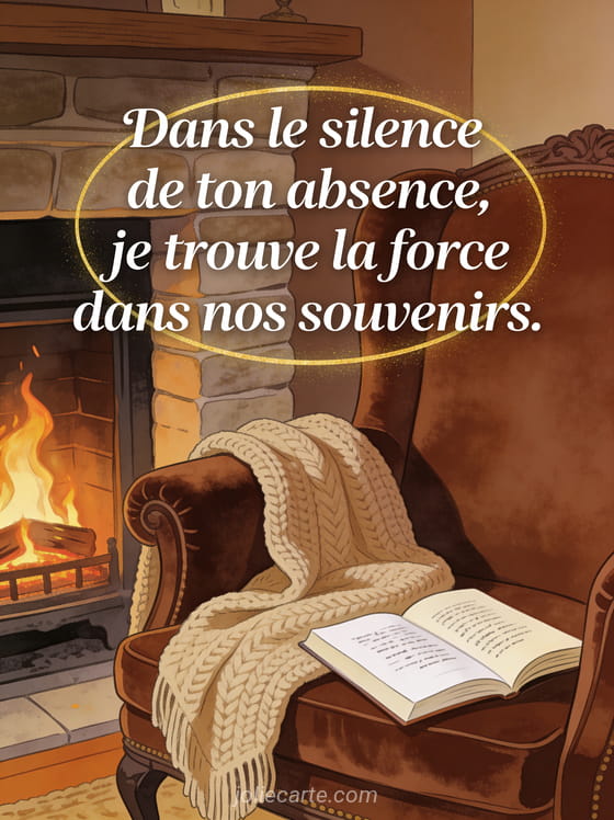 Fauteuil ancien en velours près d'une cheminée allumée avec couverture tricotée et livre ouvert ambiance intime