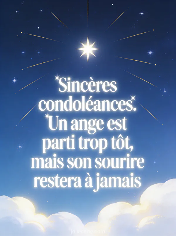 Étoile brillante dans un ciel bleu nuit avec petites étoiles autour nuages blancs lumineux et rayon de lumière dorée