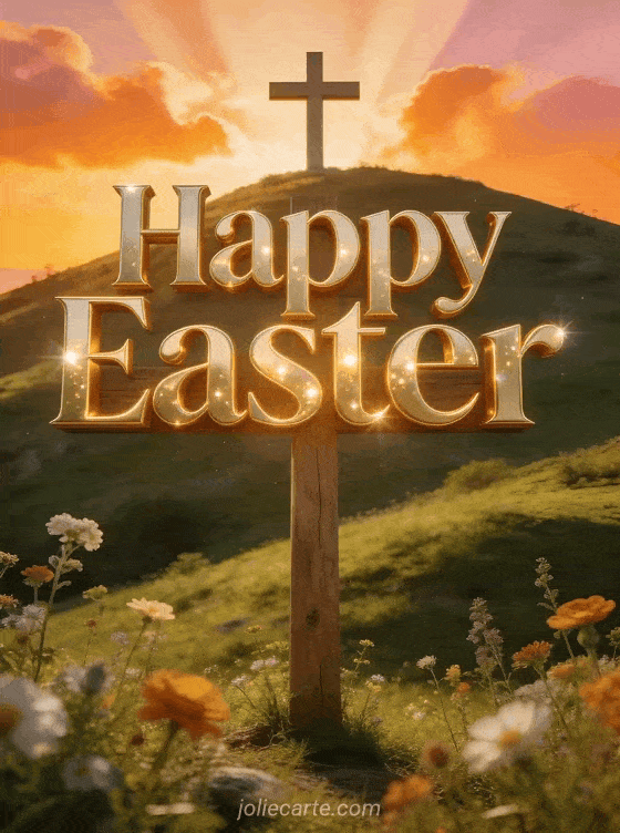 ✝️ Happy Easter - Free greeting card - JolieCarte