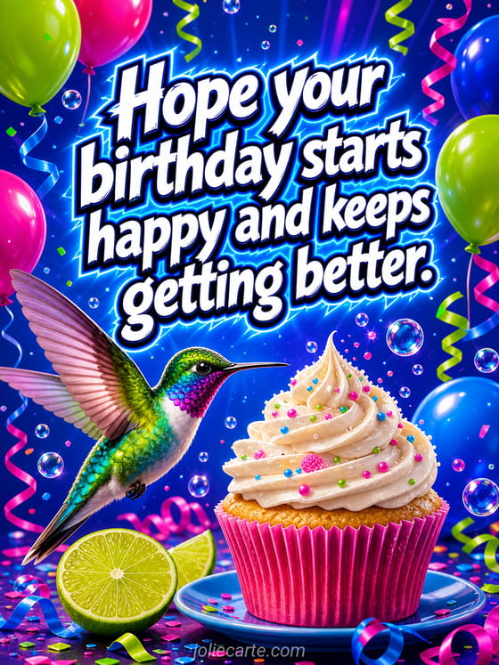 happy birthday good friend gif - Free 🎉 - JolieCarte