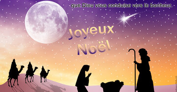 Aperçu de la carte : « Tout comme l'étoile a guidé les rois mages, que Dieu vous conduise au bonheur... »