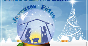 Aperçu de la carte : « Que la Naissance de Jésus remplisse votre coeur de lumière et de bien-être... »