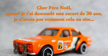 Aperçu de la carte : « Cher Père Noël, quand je t'ai demandé une escort de 30 ans... »