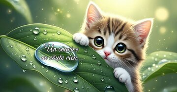 Aperçu de la carte : Un sourire ne coûte rien mais il produit beaucoup.