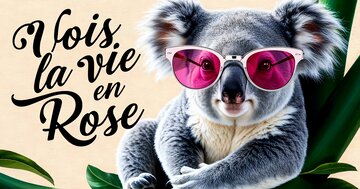 Aperçu de la carte : Vois la vie en Rose