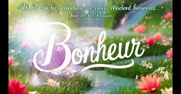 Aperçu de la carte : « Ni l'or ni la grandeur ne nous rendent heureux... »