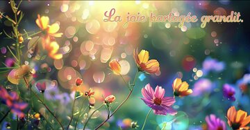 Aperçu de la carte : La joie partagée grandit.