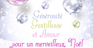 Aperçu de la carte : Générosité, gentillesse et amour pour un merveilleux Noël