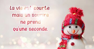 Aperçu de la carte : La vie est courte mais un sourire ne prend qu'une seconde.