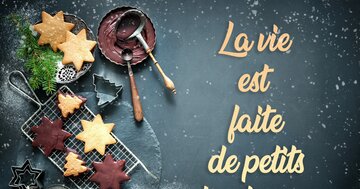 Aperçu de la carte : La vie est faite de petits bonheurs.