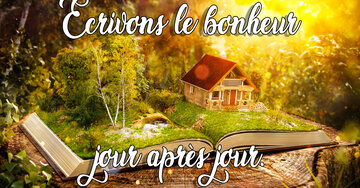 Aperçu de la carte : Écrivons le bonheur jour après jour.