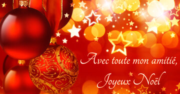 Aperçu de la carte : Avec toute mon amitié,
Joyeux Noël