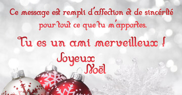 Aperçu de la carte : « Ce message est rempli d'affection et de sincérité pour tout ce que tu m'apportes... »