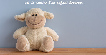 Aperçu de la carte : « Le plus beau cadeau... le sourire d'un enfant heureux. »