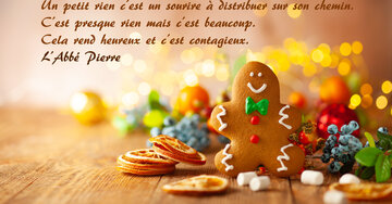 Aperçu de la carte : « Un petit rien c'est un sourire à distribuer... cela rend heureux et c'est contagieux... »