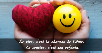 Aperçu de la carte : « Le rire, c'est la chanson de l'âme... »