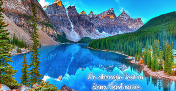 Aperçu de la carte : Je cherche l'extra 
dans l'ordinaire.