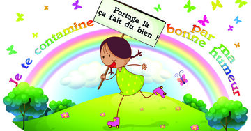 Aperçu de la carte : « Je te contamine par ma bonne humeur, partage-la... »