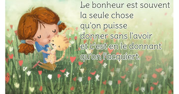 Aperçu de la carte : « Le bonheur est souvent la seule chose qu'on puisse donner sans l'avoir... »