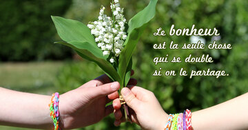 Aperçu de la carte : « Le bonheur se double si on le partage... »