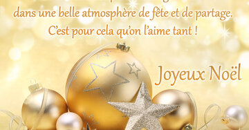 Aperçu de la carte : « Noël unit les petits et les grands dans une belle atmosphère de fête et de partage... »