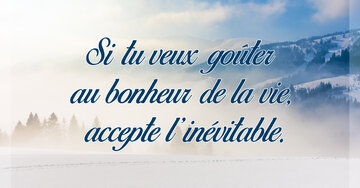 Aperçu de la carte : « Si tu veux goûter au bonheur de la vie... »