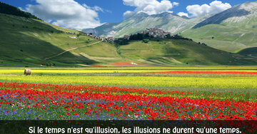 Aperçu de la carte : « Si le temps n'est qu'illusion, les illusions... »