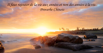 Aperçu de la carte : « Il faut rajouter de la vie aux années... »