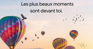 Aperçu de la carte : Les plus beaux moments sont devant toi.