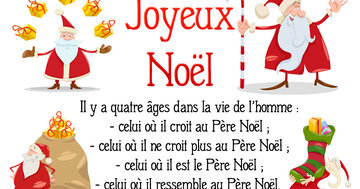 Aperçu de la carte : « Il y a quatre âges dans la vie de l'homme : celui où il croit au Père Noël... »