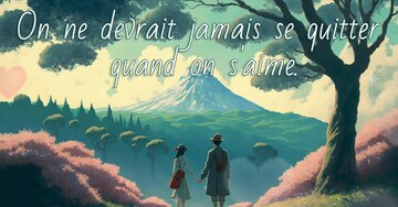 Aperçu de la carte : On ne devrait jamais se quitter quand on s'aime.