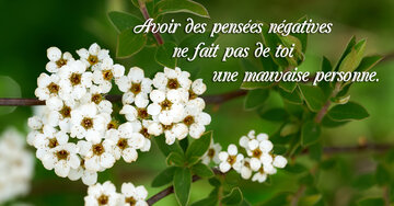 Aperçu de la carte : « Avoir des pensées négatives ne fait pas de toi... »