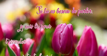 Aperçu de la carte : « Si tu as besoin de parler, je suis là pour t'écouter... »