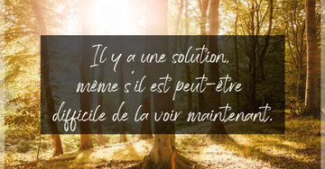 Aperçu de la carte : « Il y a une solution, même s'il est difficile de la voir... »