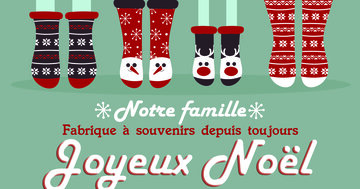 Aperçu de la carte : Notre famille. Fabrique à souvenirs depuis toujours. Joyeux Noêl.